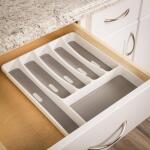 Real Solutions for Real LifeWhite Plastic Tableware Drawer Organizer (RS-TBLWRORG-W)