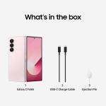 SAMSUNG Galaxy Z Fold 6 AI Cell Phone, 512GB Unlocked Android Smartphone - Pink