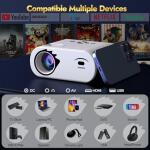 Windele Upgraded M8 5G WiFi Bluetooth Projector