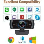 NexiGo N980P 1080P 60FPS Webcam with Microphone and Software Control