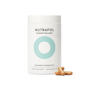 Nutrafol Women's Balance Hair Growth Supplements, 1 Month Supply, Ages 45 and Up, Clinically Proven for Visibly Thicker Hair and Scalp Coverage, Dermatologist Recommended