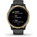 Garmin 010-02173-31 Venu GPS Smartwatch - Gold with Black Band