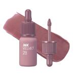 Peripera Ink the Velvet Lip Tint, 028 MAUVEFUL NUDE, High Pigment Color, Longwear, Weightless, Not Animal Tested, Gluten Free, Paraben Free