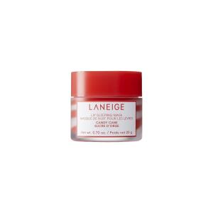 LANEIGE Lip Sleeping Mask, For Flaky and Dry Lips, Nourish, Hydrate, Vitamin C, Murumuru & Shea Butter, Antioxidants, Candy Cane Swirl