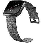 Fitbit Versa Special Edition Smart Watch (S & L Bands Included) - Charcoal Woven