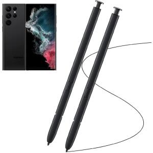 PCTC 2 Pack Black S22 Ultra S Pen Replacement for Samsung Galaxy S22 Ultra Stylus Pen 5G SM-S908U S22 Ultra Stylus Pen (Phantom Black)