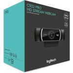 Logitech HD C922 Pro Webcam - Black