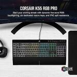 Corsair Black - K55 RGB PRO Membrane Wired Gaming Keyboard