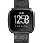 Fitbit Versa Special Edition Smart Watch (S & L Bands Included) - Charcoal Woven