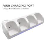 4-in-1 Charging Station for Wii&Wii U Remote Controller,Charger with 4 Rechargeable Battery Packs 