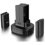 for Xbox 360 Controller 2 Pack Rechargeable Battery Kit with Dual Charging Station Dock Charger Stand Base