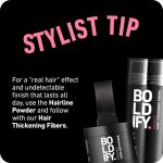 BOLDIFY Hairline Powder (Light Blonde): Root touch-up and instant gray coverage. 48-hour stain-proof color for women and men; an alternative to hair fibers and toppers.