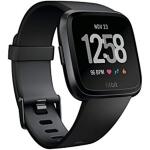 Fitbit Versa Smart Watch (S & L Bands Included) - Black/Black Aluminium