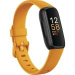 Fitbit Inspire 3 Health &-Fitness-Tracker with Stress Management (S & L Bands Included) - Black/Morning Glow