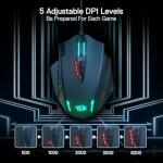 Redragon M908 Impact RGB LED MMO Gaming Mouse with 12 Side Buttons