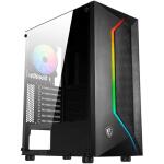 MSI Mid-Tower PC Gaming Case Tempered Glass Side Panel