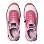 Puma Girls Future Rider Nail Glam Grade School Running Shoes White/Purple/Pink Size 5