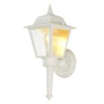 Hampton Bay 13.5 in. 1-Light White Outdoor Wall Light Fixture with Clear Glass