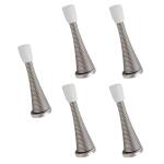 Everbilt Satin Nickel Spring Door Stop (5-Pack)