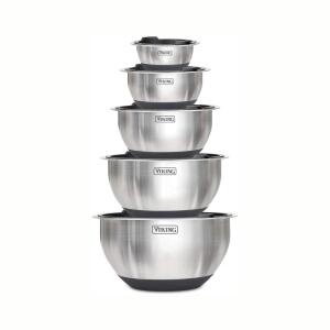 Viking Stainless Steel 10 Piece Mixing Bowl Set