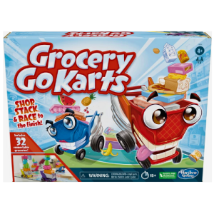 Hasbro Gaming Grocery Go Karts 4+ 32 Connectable Groceries