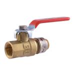 SharkBite Max 1/2 in. Brass Push-to-Connect x FIP Ball Valve UR22182