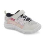 OshKosh B'Gosh Girl's Loopy Everplay Sneaker White Pink Size 10