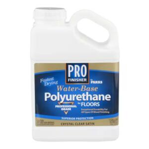 Rust-Oleum Parks - Pro Finisher 1 gal. Crystal Clear Satin Water-Based Polyurethane for Floors