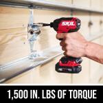 SKIL 1/4-inch Brushless Cordless Impact Driver, 12-volt (Includes 1 Battery and Charger)