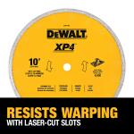 DEWALT 10-inch x 1/16-inch XP4 Premium Wet Diamond Blade