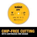 DEWALT 10-inch x 1/16-inch XP4 Premium Wet Diamond Blade