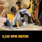 DEWALT (Tool Only) 20V MAX Cordless 6.5-in Sidewinder Style Circular Saw