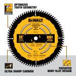 DEWALT 10-inch 80-Tooth Miter/Table Saw Blade - DWA11080