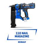 Kobalt Tool Only - XTR 2-1/8-in 18-Gauge Cordless Straight Brad Nailer