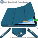 iMieet Case for New iPad 10.9 Inch (10th Gen, 2022) - Trifold Stand with Pencil Holder, Soft TPU Back, and Auto Wake/Sleep (Teal)