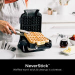 Ninja Square Belgian Waffle Maker with Non-Stick Surface