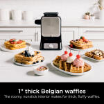 Ninja Square Belgian Waffle Maker with Non-Stick Surface