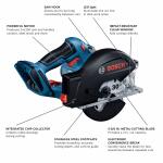 Bosch 18V 5 3/8 in Cordless Circular Saw (Charger Not Included)