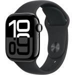 Apple Watch Series 10 Jet Black Aluminium Case with Black Sport Band