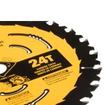 DEWALT 7-1/4 Inch 24-Tooth Carbide-tipped Steel Circular Saw Blade