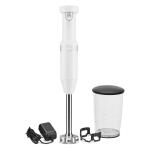 KitchenAid 5-Speed 60-Watt Pulse Control Immersion Blender with Accessory Jar (White)