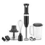 KitchenAid 60-Watt 5-Speed Immersion Blender with Pulse Control and Accessory Jar (Black Matte)