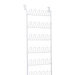 ClosetMaid 58 Inch 6 Tier 18 Pair Hang on Door White Metal Shoe Organizer