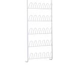 ClosetMaid 58 Inch 6 Tier 18 Pair Hang on Door White Metal Shoe Organizer