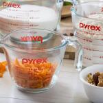 Pyrex 1118990 | 3PC Measuring Cup Set | 1 Cup, 2 Cup, 4 Cup Glass