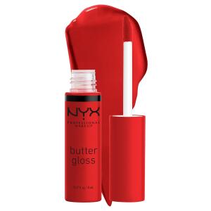 NYX PROFESSIONAL MAKEUP Butter Gloss, Apple Crisp (Modern Red), Non Sticky Lip Gloss