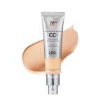 IT Cosmetics Your Skin But Better CC+ Cream, 1.08 fl oz, Natural Finish, Color Correcting Cream, Full Coverage Foundation, Hydrating Serum and SPF 50+ Sunscreen