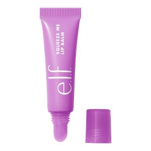 e.l.f. Squeeze Me Lip Balm, Moisturizing Lip Balm For A Sheer Tint Of Color Infused With Hyaluronic Acid, Vegan & Cruelty-free (Grape)