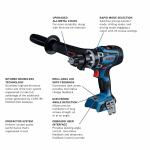 Bosch 1/2 in 18V Variable Brushless Cordless Hammer Drill with Handle