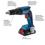 Bosch 18V Brushless Screwgun and Cut-Out Power Tool Combo Kit with Soft Case, 2 Batteries and Charger